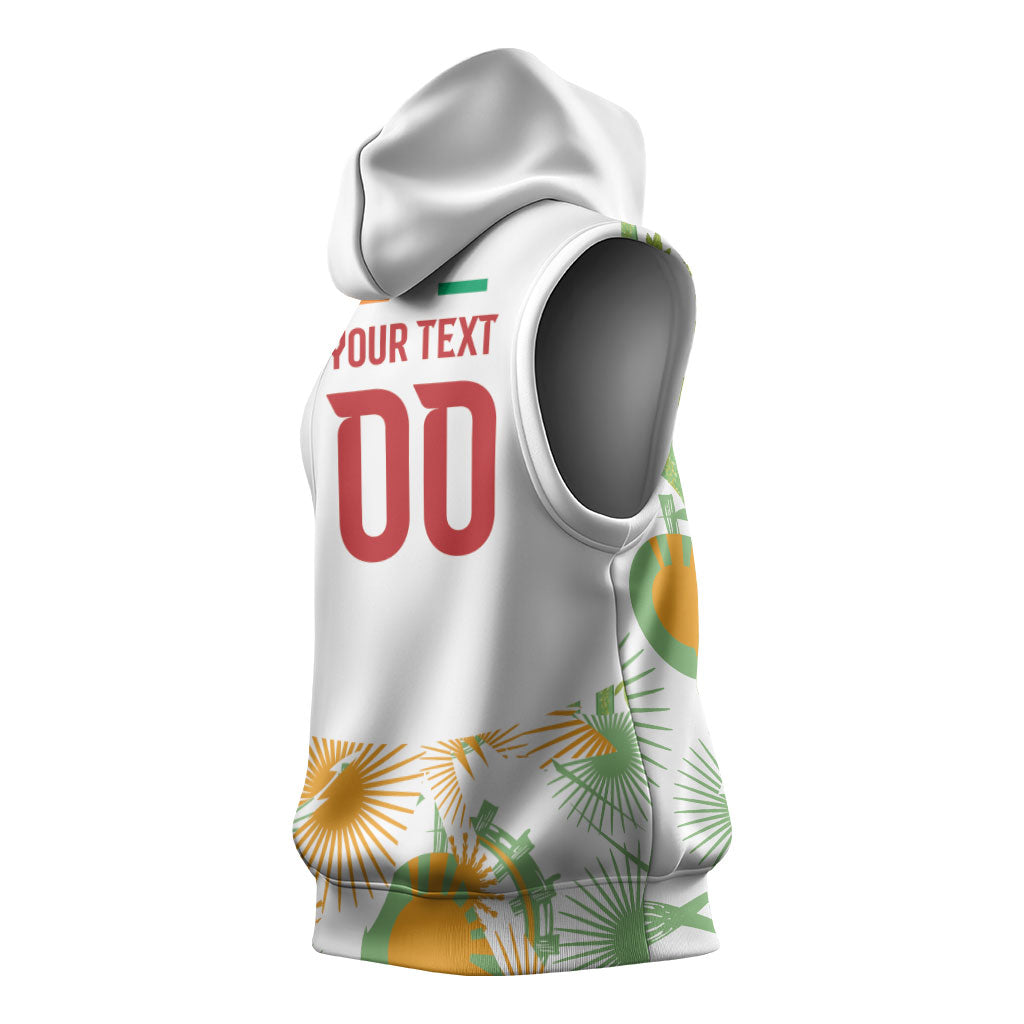 Custom Ivory Coast Heritage Elephants Never Fall Sleeveless Hoodie