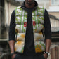 Custom Ivory Coast Heritage Elephants Never Fall Sleeveless Puffer Jacket