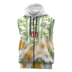 Custom Ivory Coast Heritage Elephants Never Fall Sleeveless Zip Hoodie