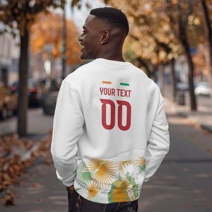 Custom Ivory Coast Heritage Elephants Never Fall Sweatshirt