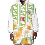 Custom Ivory Coast Heritage Elephants Never Fall Wearable Blanket Hoodie