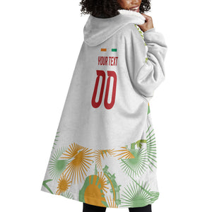 Custom Ivory Coast Heritage Elephants Never Fall Wearable Blanket Hoodie