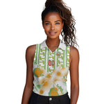 Custom Ivory Coast Heritage Elephants Never Fall Women Sleeveless Polo Shirt