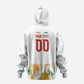 Custom Ivory Coast Heritage Elephants Never Fall Zip Hoodie