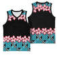 African Adenium Multiflorum Flowers Basketball Jersey with Kente Style LT9