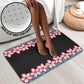African Adenium Multiflorum Flowers Bathroom Set with Kente Style