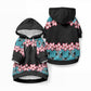 African Adenium Multiflorum Flowers Pet Hoodie with Kente Style