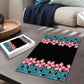 African Adenium Multiflorum Flowers Puzzle with Kente Style