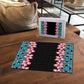 African Adenium Multiflorum Flowers Puzzle with Kente Style