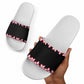 African Adenium Multiflorum Flowers Slide Sandals with Kente Style