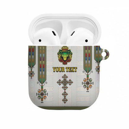 Personalized Ethiopia Lion Of Judah AirPods Case Tibeb Style