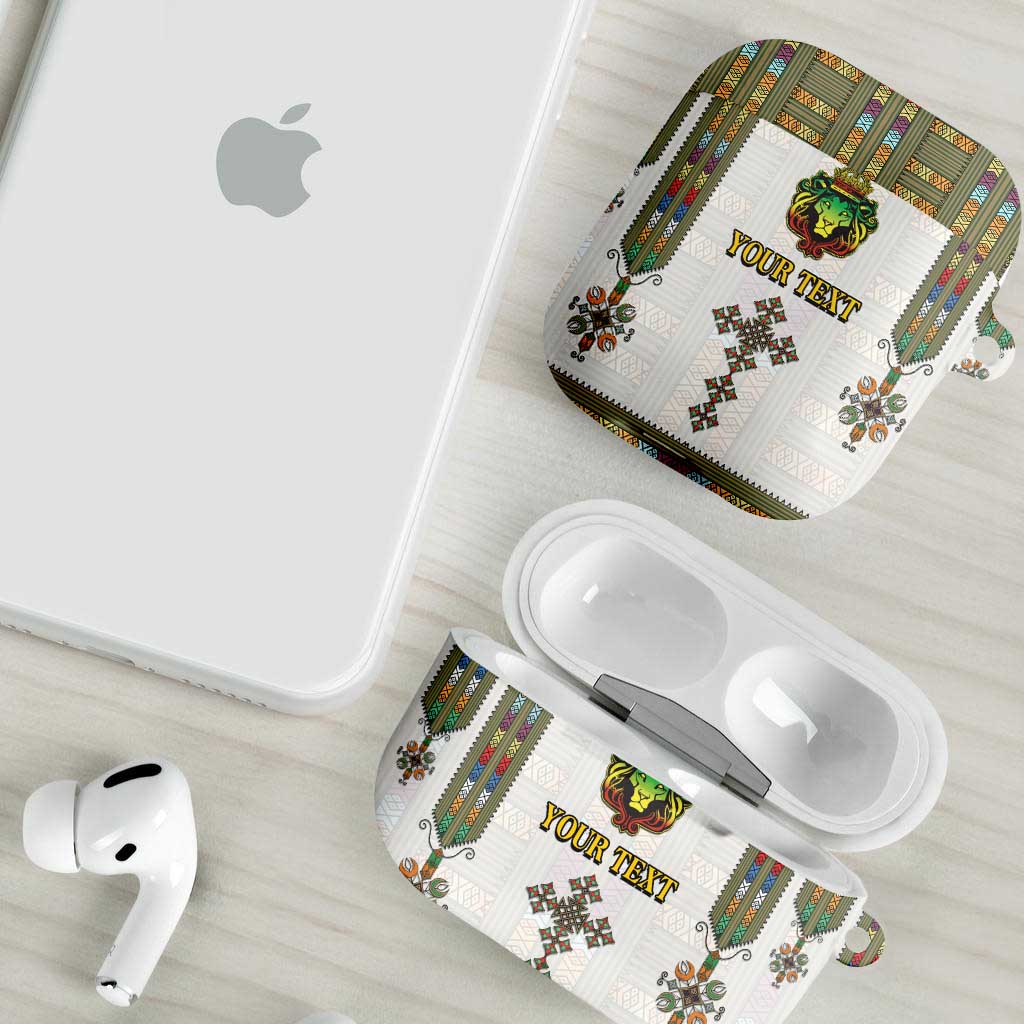 Personalized Ethiopia Lion Of Judah AirPods Case Tibeb Style