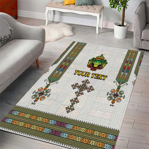 Personalized Ethiopia Lion Of Judah Area Rug Tibeb Style