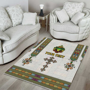 Personalized Ethiopia Lion Of Judah Area Rug Tibeb Style