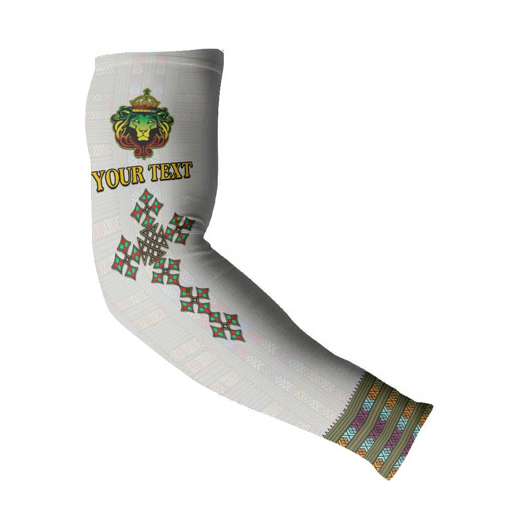 Personalized Ethiopia Lion Of Judah Arm Sleeves Tibeb Style