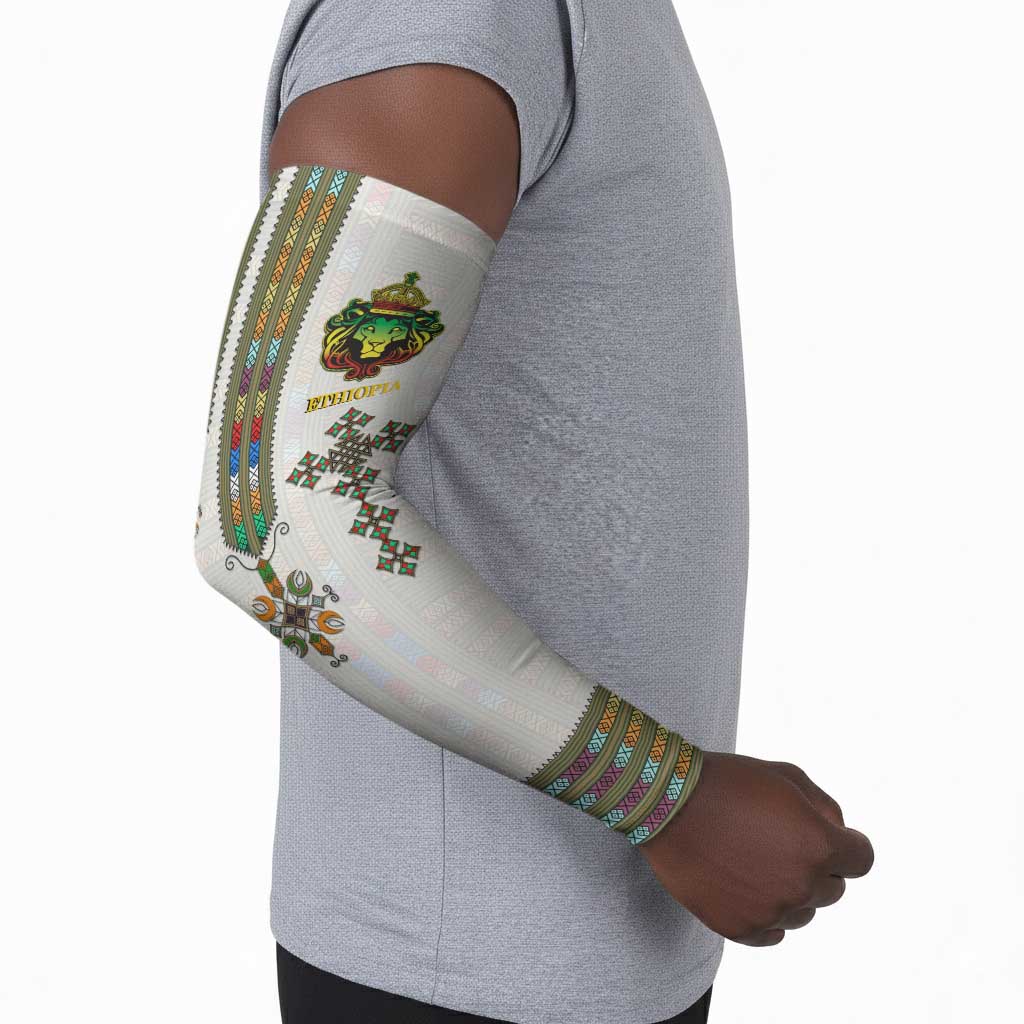 Personalized Ethiopia Lion Of Judah Arm Sleeves Tibeb Style