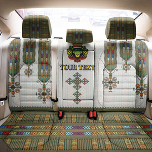 Personalized Ethiopia Lion Of Judah Back Car Seat Cover Tibeb Style