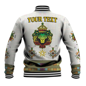 Personalized Ethiopia Lion Of Judah Baseball Jacket Tibeb Style