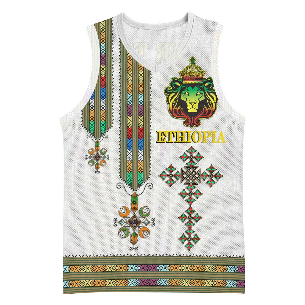 Personalized Ethiopia Lion Of Judah Basketball Jersey Tibeb Style LT9