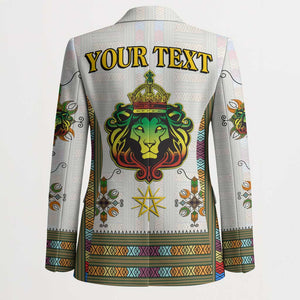 Personalized Ethiopia Lion Of Judah Blazer Tibeb Style