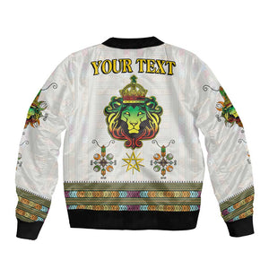 Personalized Ethiopia Lion Of Judah Bomber Jacket Tibeb Style