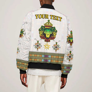 Personalized Ethiopia Lion Of Judah Bomber Jacket Tibeb Style