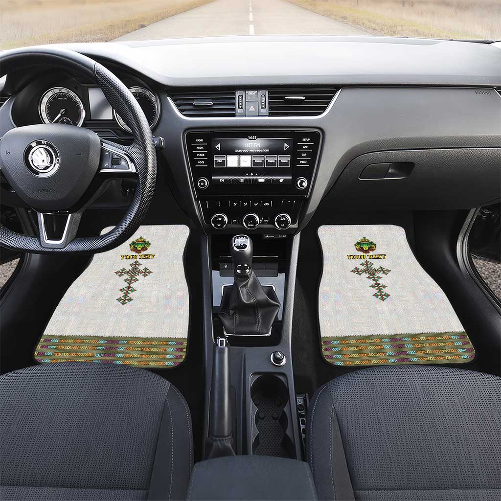 Personalized Ethiopia Lion Of Judah Car Mats Tibeb Style