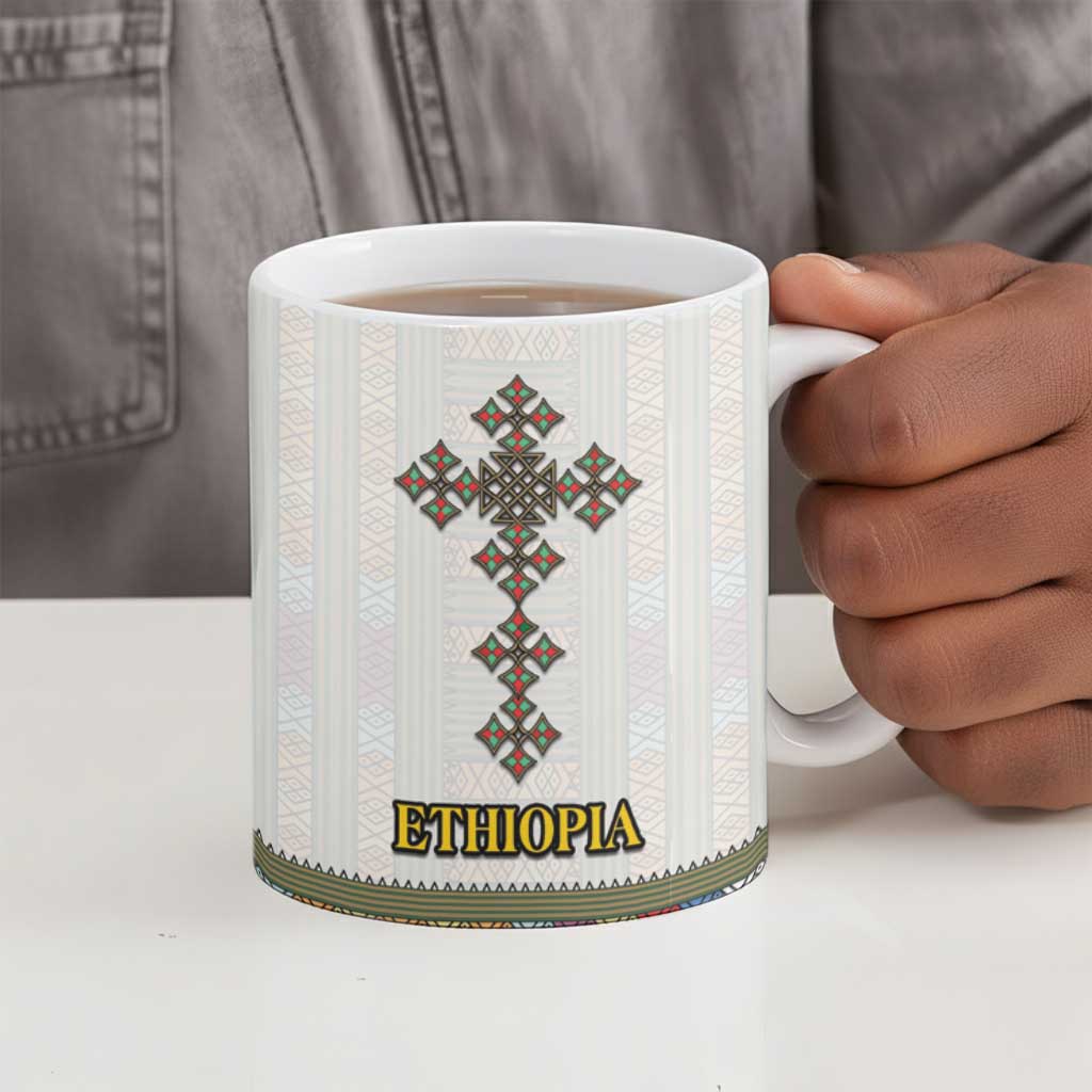 Personalized Ethiopia Lion Of Judah Ceramic Mug Tibeb Style