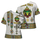 Personalized Ethiopia Lion Of Judah Cross Shoulder Shirt Tibeb Style
