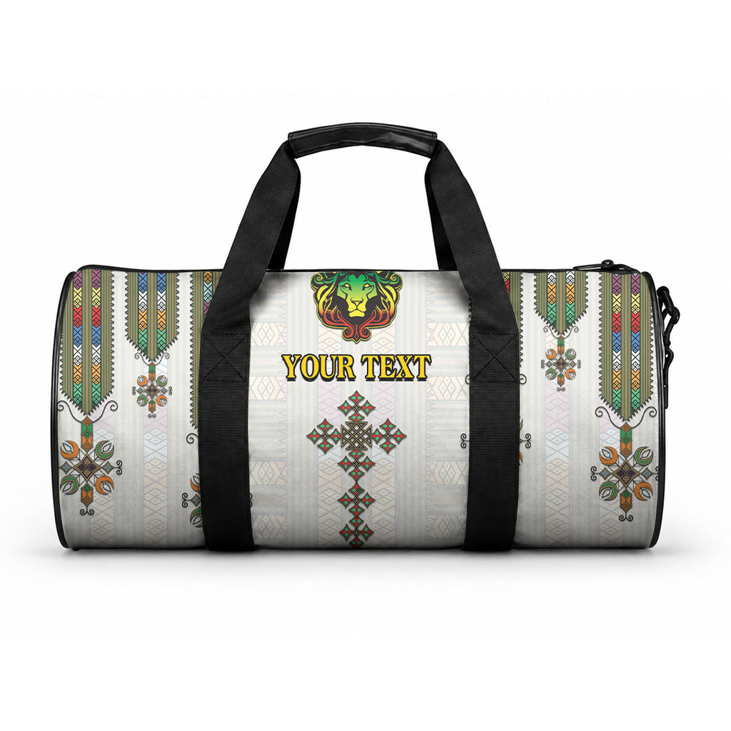 Personalized Ethiopia Lion Of Judah Duffle Bag Tibeb Style