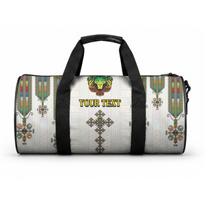 Personalized Ethiopia Lion Of Judah Duffle Bag Tibeb Style