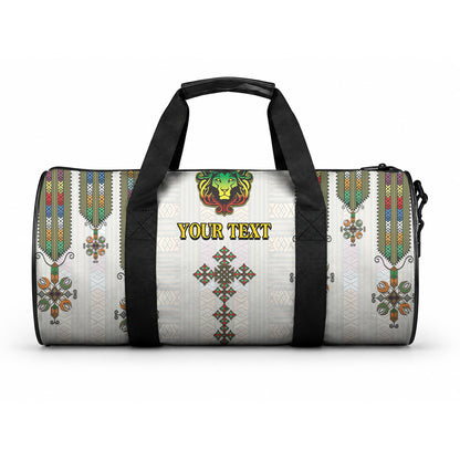 Personalized Ethiopia Lion Of Judah Duffle Bag Tibeb Style