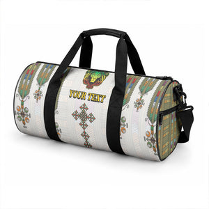 Personalized Ethiopia Lion Of Judah Duffle Bag Tibeb Style