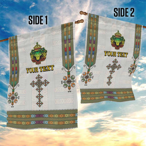 Personalized Ethiopia Lion Of Judah Garden Flag Tibeb Style