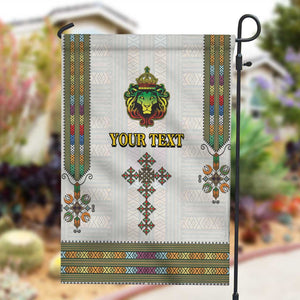 Personalized Ethiopia Lion Of Judah Garden Flag Tibeb Style