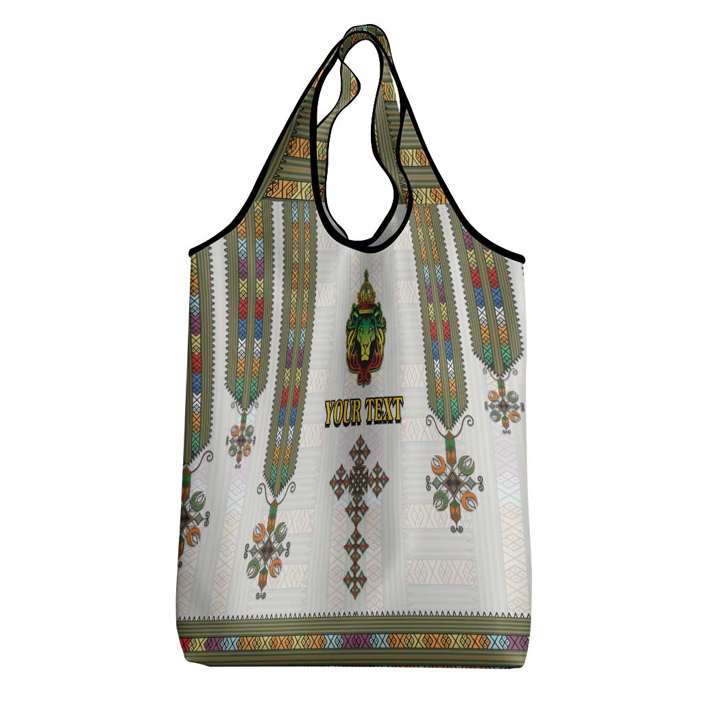 Personalized Ethiopia Lion Of Judah Grocery Bag Tibeb Style