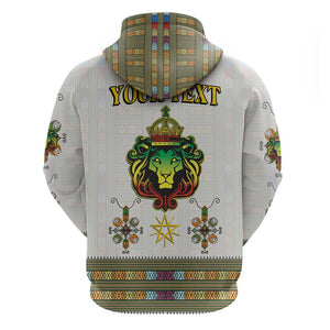 Personalized Ethiopia Lion Of Judah Hoodie Tibeb Style