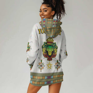 Personalized Ethiopia Lion Of Judah Hoodie Dress Tibeb Style