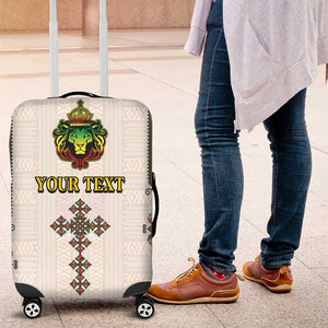 Personalized Ethiopia Lion Of Judah Luggage Cover Tibeb Style