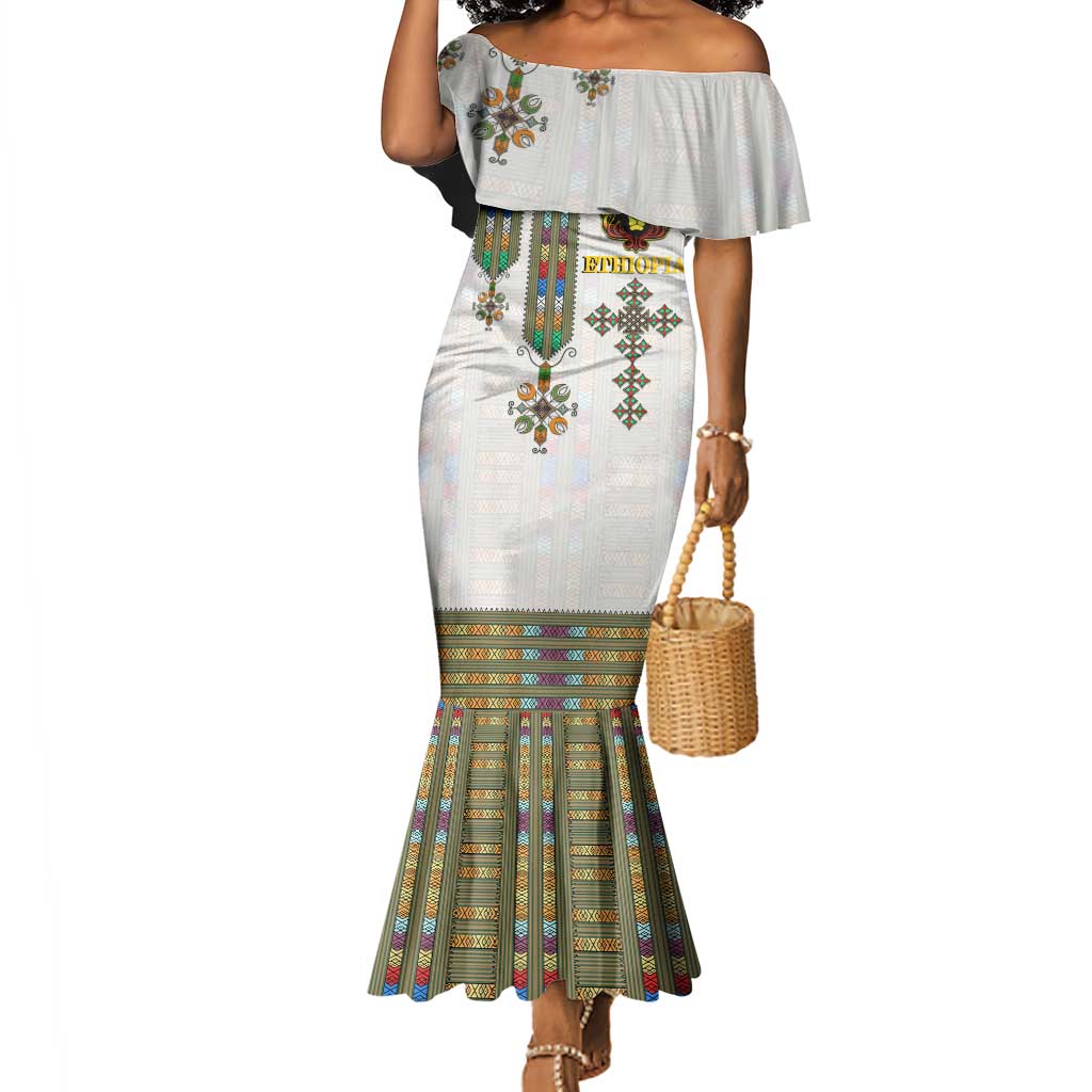 Personalized Ethiopia Lion Of Judah Mermaid Dress Tibeb Style