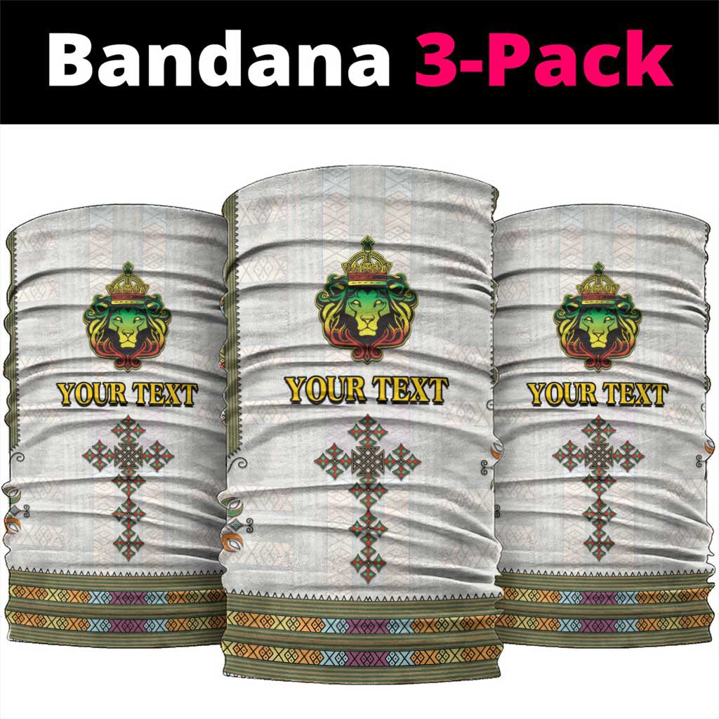 Personalized Ethiopia Lion Of Judah Neck Gaiter Tibeb Style LT9