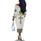 Personalized Ethiopia Lion Of Judah Off The Shoulder Long Sleeve Dress Tibeb Style