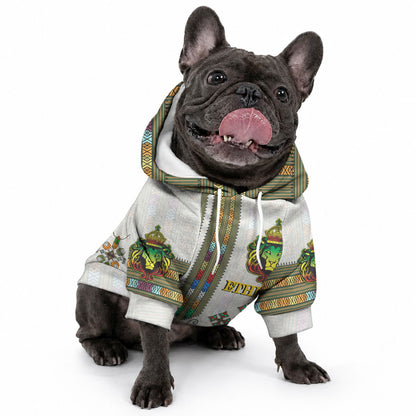 Personalized Ethiopia Lion Of Judah Pet Hoodie Tibeb Style