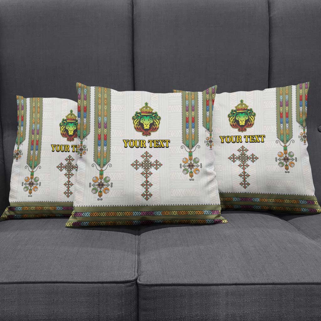 Personalized Ethiopia Lion Of Judah Pillow Cover Tibeb Style