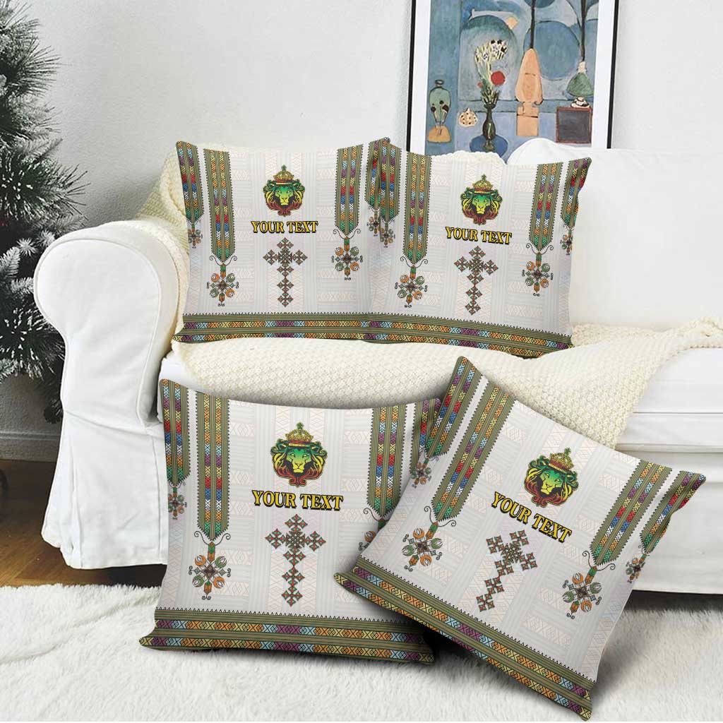 Personalized Ethiopia Lion Of Judah Pillow Cover Tibeb Style