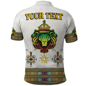 Personalized Ethiopia Lion Of Judah Polo Shirt Tibeb Style