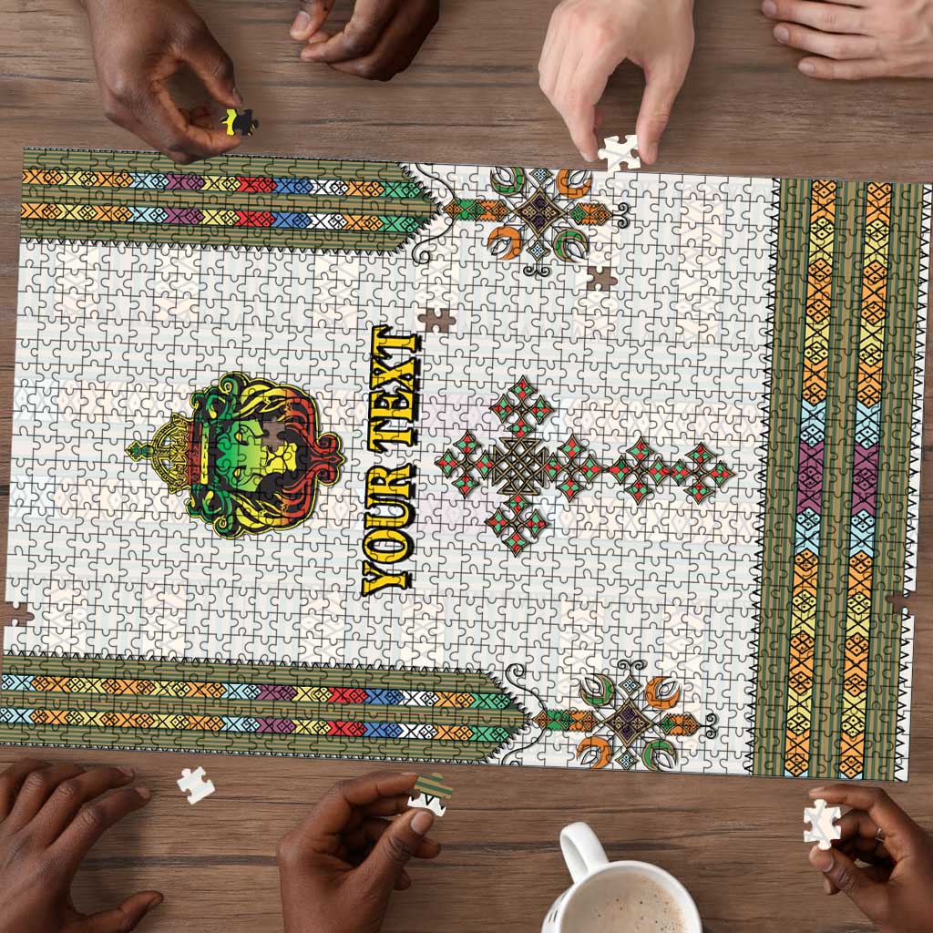 Personalized Ethiopia Lion Of Judah Puzzle Tibeb Style