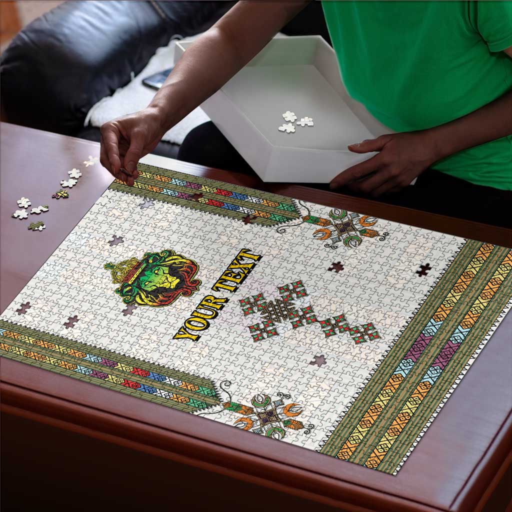 Personalized Ethiopia Lion Of Judah Puzzle Tibeb Style