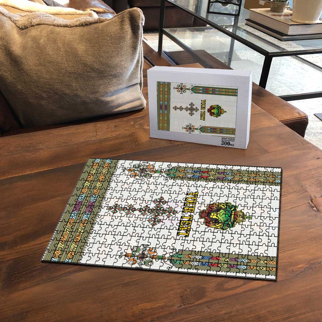 Personalized Ethiopia Lion Of Judah Puzzle Tibeb Style