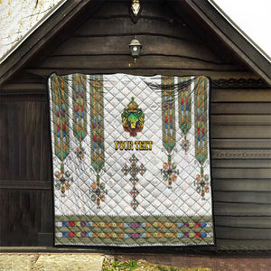 Personalized Ethiopia Lion Of Judah Quilt Tibeb Style